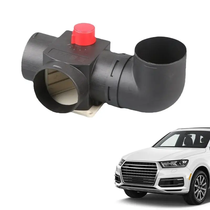 Car Heater Ventilation Duct 75mm Parking Heater Button Elbow Design Automotive Heater Bypass Valve Fitting 3 Way Heater