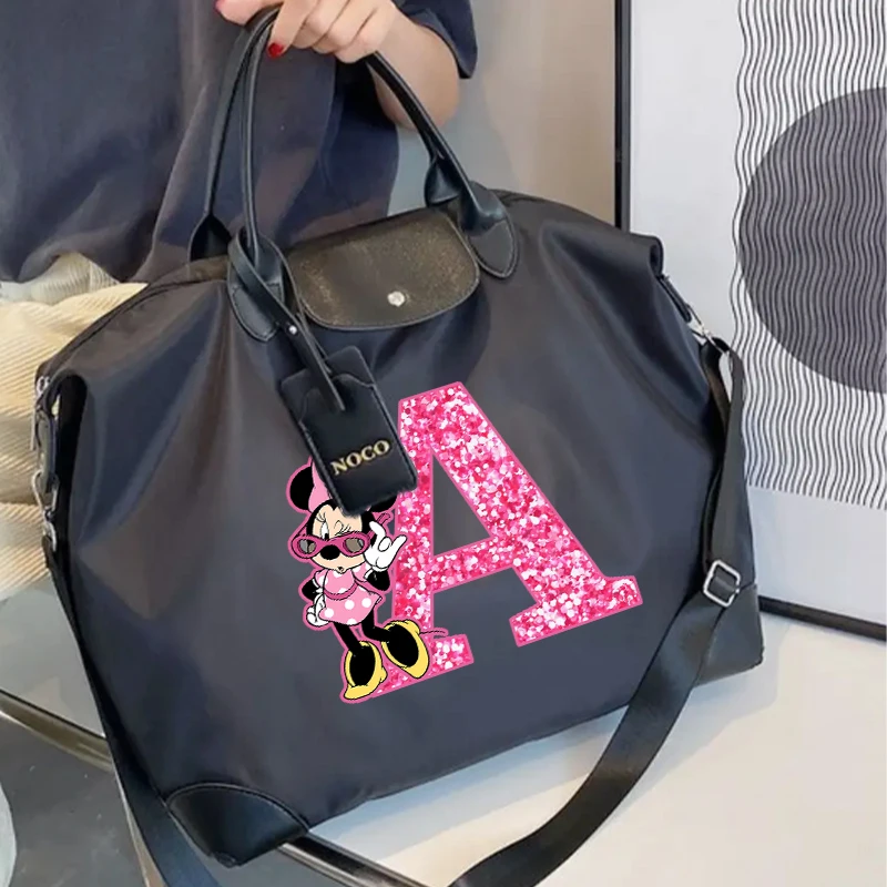 Disney Mickey Mouse Ladies Shoulderbag Women\'s Handbag Large Capacity Waterproof Fashion Gym Bag Luggage Bag Cartoon Anime Gifts