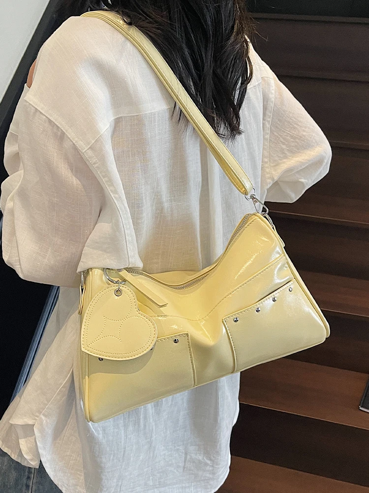 

Versatile Fashion Large Capacity Crossbody Bags Women's Multi Pockets Casual Single Shoulder Bag Trend Texture Messenger Bag