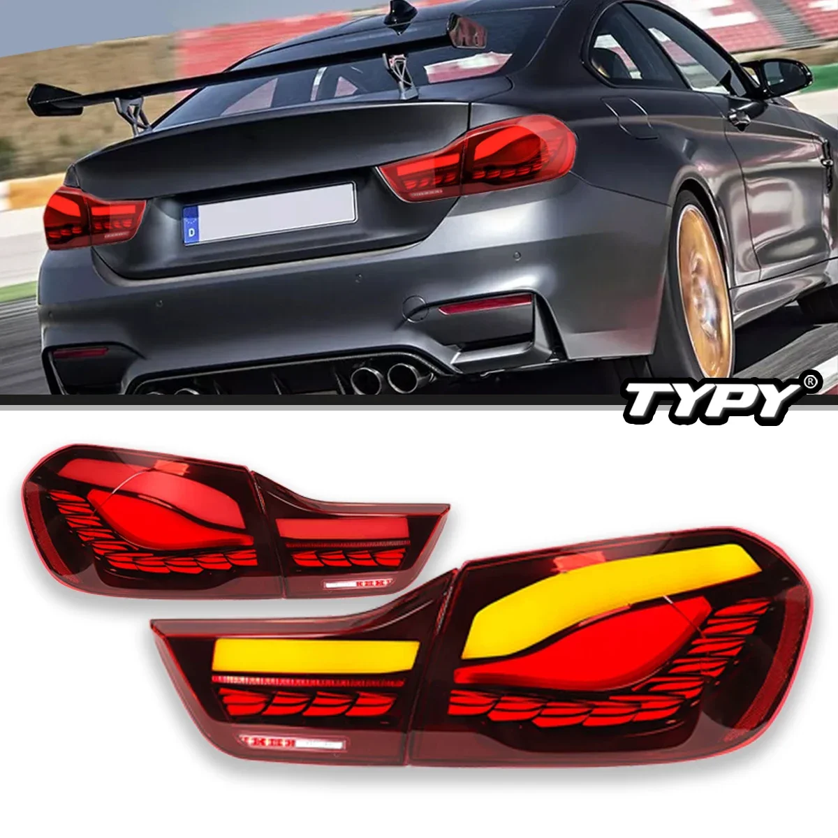 

Автомобильные фары TYPY для BMW 4 серии F32, задний фонарь 2013-2019, светодиодный задний фонарь для проектора, дневные ходовые огни, автомобильные аксессуары