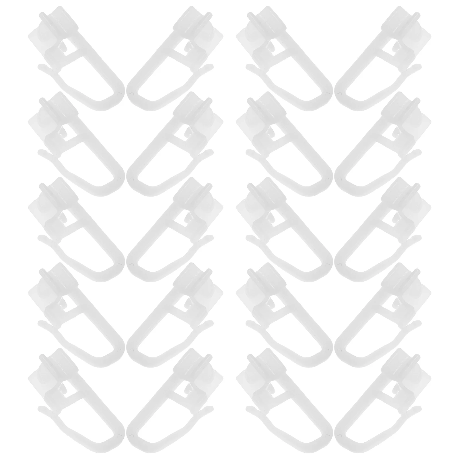 

50pcs Curtain Accessories Plastic Track Hooks Silent Sliding Wheel Replacement For Shower Bathroom Window Coverings Roller