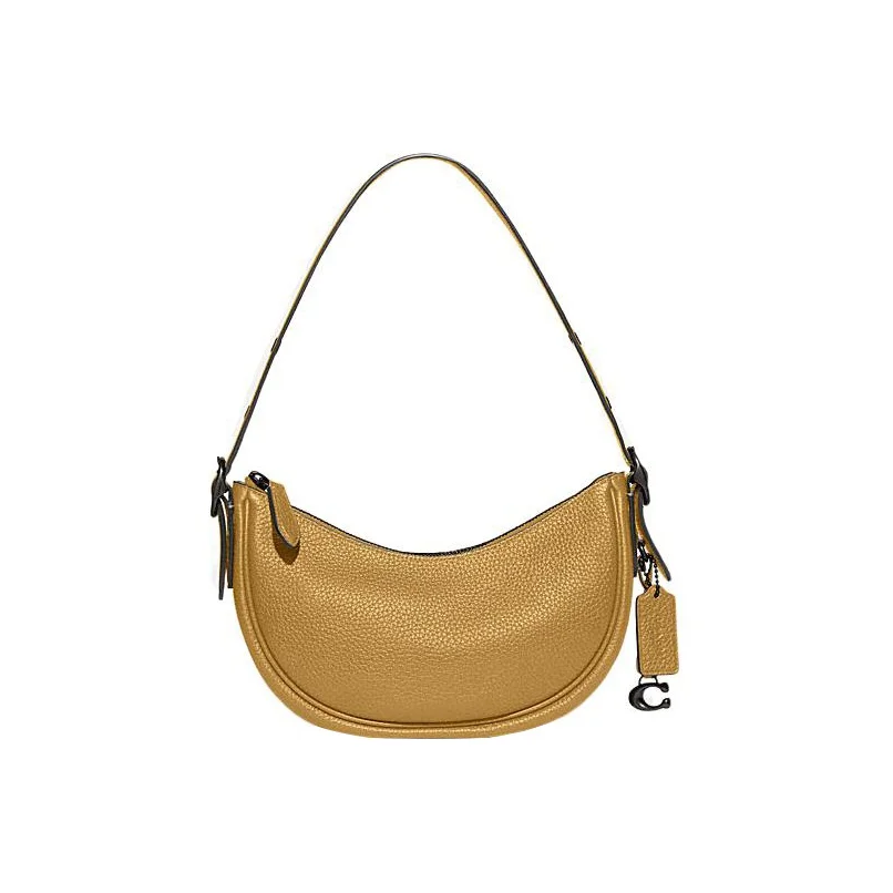 COACH Cow Leather Handbag, Shoulder Bag Women's Yellow CC439-V5LQT
