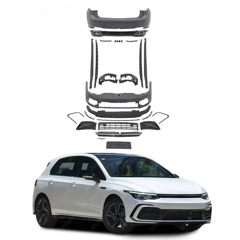 Exterior Tuning 8 R- Auto Parts MK8 2019+ Facelift R-Line Look Converted Kit