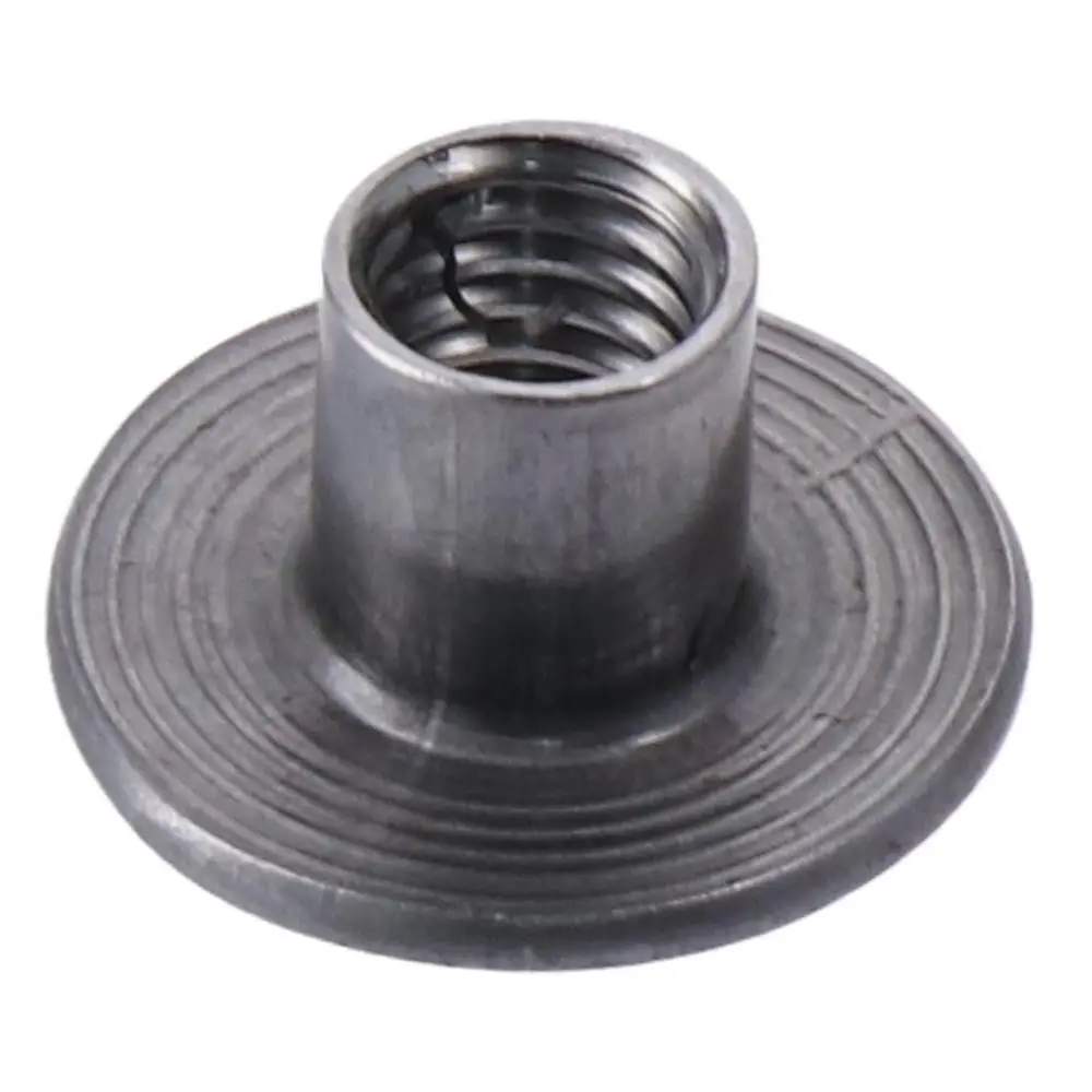 30Pcs M6 M8 Tee Nut Carbon Steel Through Hole Flange Insert Nut 6-20mm Height Round Base T-Shaped Weld Nut