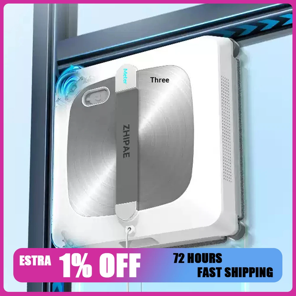 ZHIPAE Z10 Pro Window cleaning robot Electric all-around base station version full-automatic home use Close to the corner