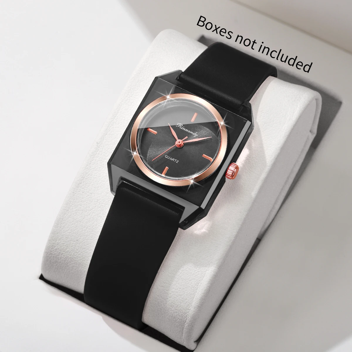 Fashion Rectangle Women Quartz Watch Elegant Silicone Band Ladies Analog Wristwatches Clock Reloj Mujer Gift (Without Box)