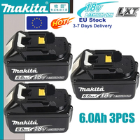 100% Genuine/Original Makita 18v battery bl1850b BL1850 bl1860 bl 1860 bl1830 bl1815 bl1840 LXT400 6.0Ah for makita tools drill