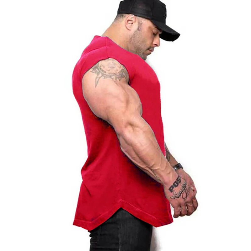 Hot Selling Fitness Clothing Gym Tank Top Men's Casual Bodybuilding Stringer Fashion Workout Singlets Muscle Sleeveless Shirts