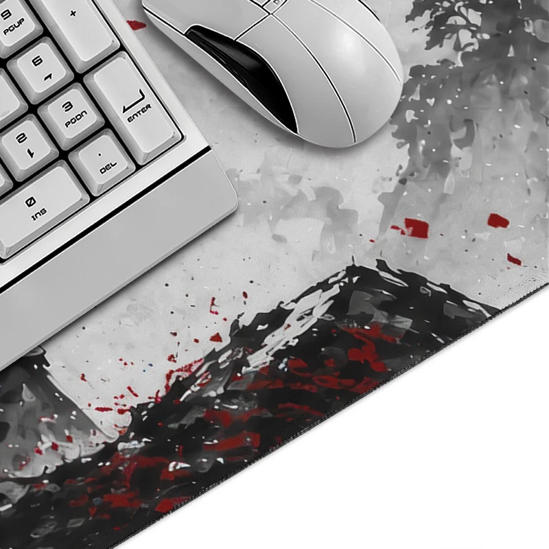 Mouse Pad Japanese Samurai Gaming printon demand New Computer Mousepad XXL Playmat Carpet Office Soft Non-Slip PC Mouse Mats