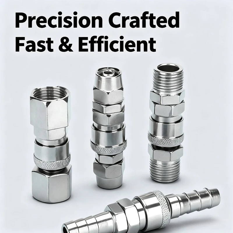 10PCS Pneumatic C-type quick connector SP/SM/PP/PM/SF/SH Pneumatic fittings-Male and female quick connector for trachea