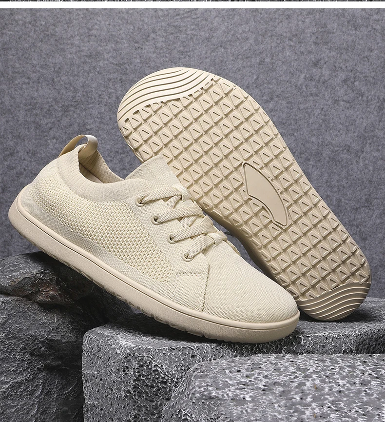 Weitzeige Schuhe Herren Zero Drop Minimalistische Mode Einfache Casual Sneaker Barfußschuhe Damen Joggingschuhe Mesh Wanderschuhe – Detail 20