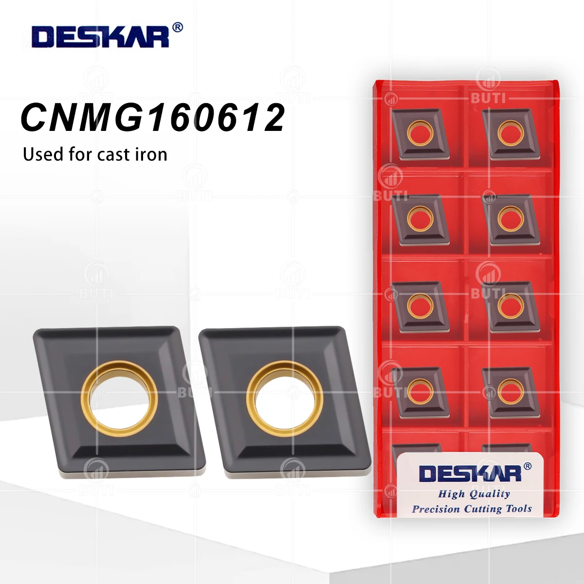 

DESKAR 100% Original CNMG160612 LF3018 CNC Lathe Turning Tool Cast Iron Outer Circle Turning Tools Alloy Material Wearing Blades