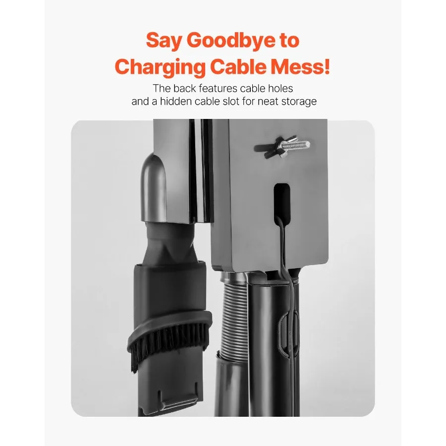 Soporte de vacío para Dyson MultiModels Soporte de almacenamiento estable con 3 clips