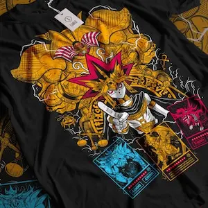 Anime Duel King T Shirt Black Unisex, Black Shirt All Size - Image 6