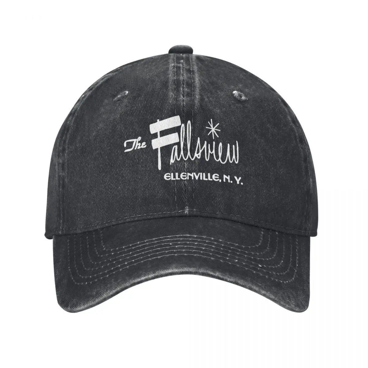

The Fallsview - White text Baseball Cap Hood Mountaineering Hats For Women Men's