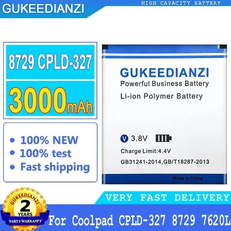 

Long-Lasting For Coolpad 8729 7620L Cpld-327 3000Mah Mobile Phone Battery