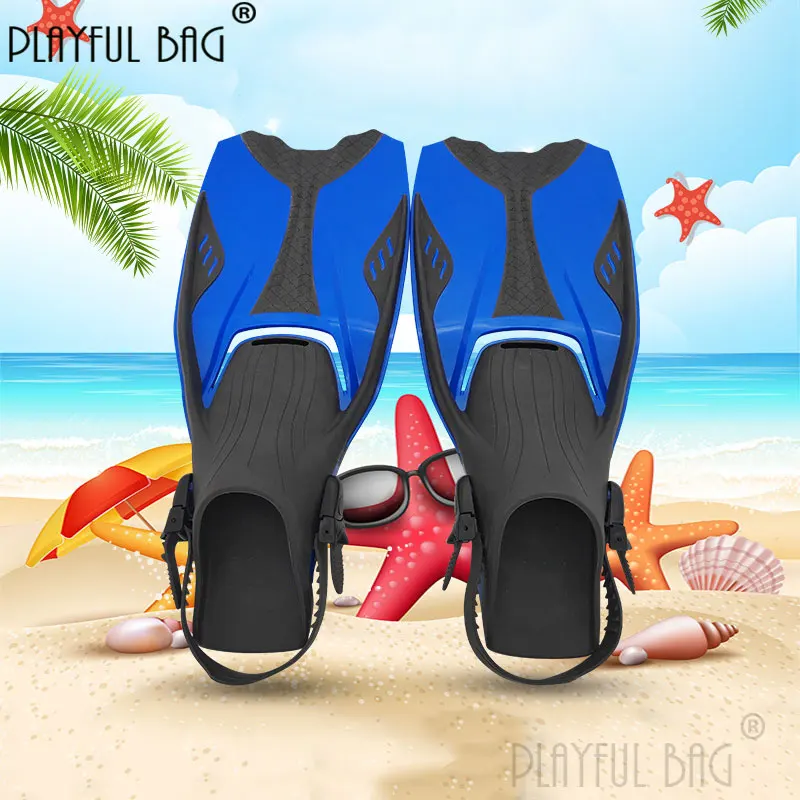 1 pair Diving Long Fins Adult Swimming Adjustable Fins PP TPR Diving gears Snorkeling flippers E232