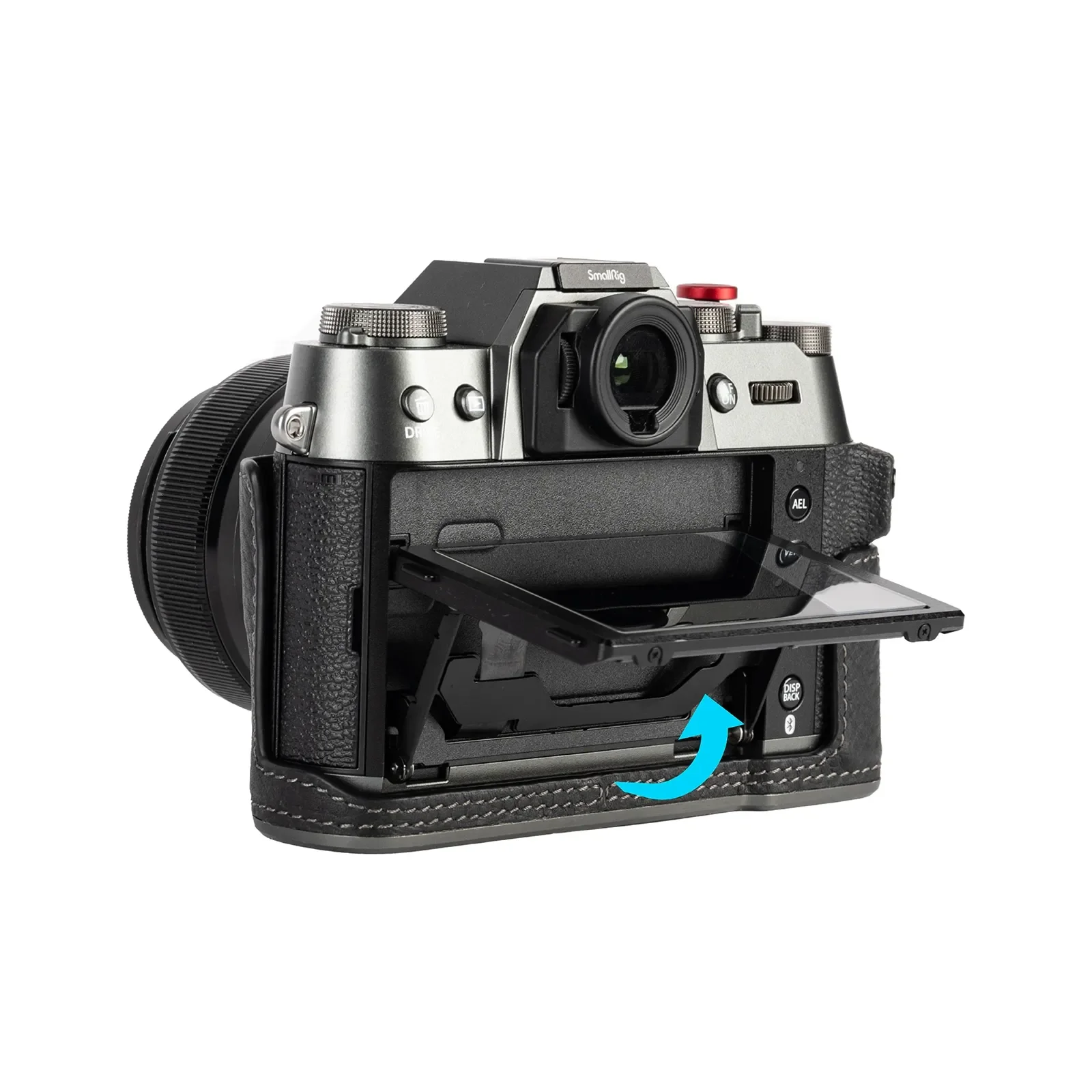 SmallRig Leather Half Case with Shoulder Strap Kit PU Leather Protect Camera Case Cover for FUJIFILM X-T50 XT50