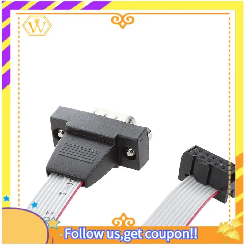 

A01K-20X DB9 RS232 To 10 Pin Ribbon Cable Connector Adapter