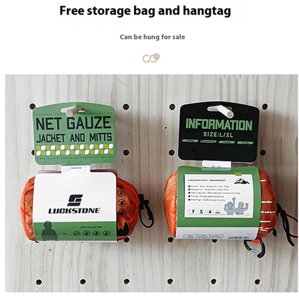 سترة البعوض مع غطاء محرك السيارة قل وداعًا لخوذة مضادة للبعوض مع شبكة علة بدلة قفاز أسود S/M