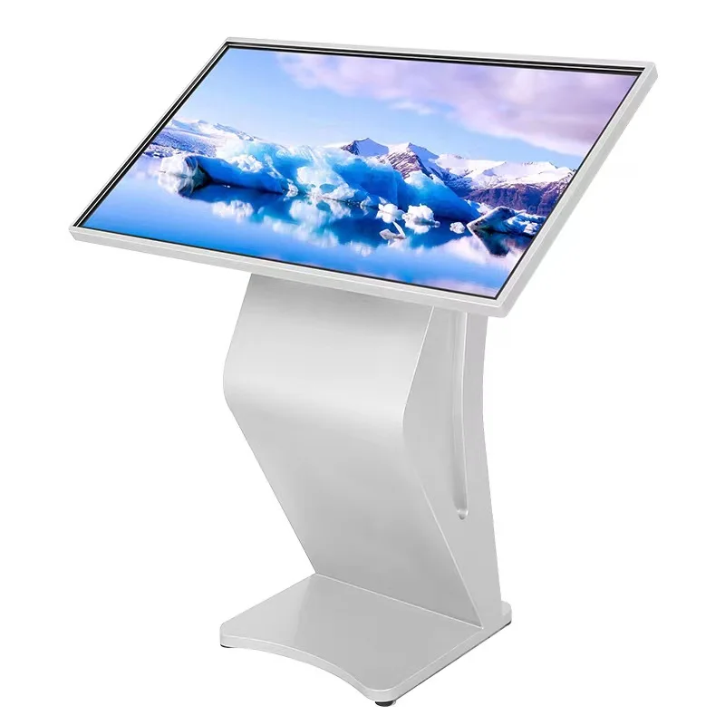 32-Inch K-type floor-to-ceiling self-service advertising airport interactive infrared touch screen information LCD display kiosk