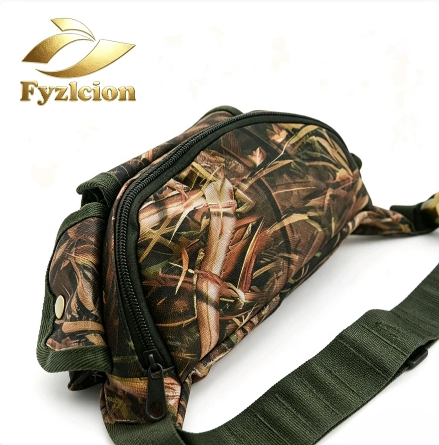 Fyzlcion Shotgun Shell Pouch 20 Rounds Waist Bag 900D Oxford Multi-function Camouflage Bullet Pouch Adjustable Belt Ammo Holder