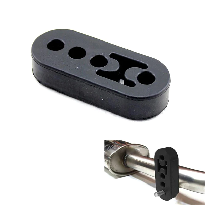 

Exhaust Hanger Rubber, Car Muffler Shock Absorber Mount Hanger Bracket,High Density Tailpipe Isolator Damping Hanger (BLACK)