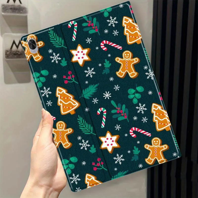 

Художественные рождественские элементы для Huawei MatePad Air Pro M6 M5 SE T5 13,2 12,6 12, 11,5 11 10,8 10,4 10,1 дюймов, чехол для планшета