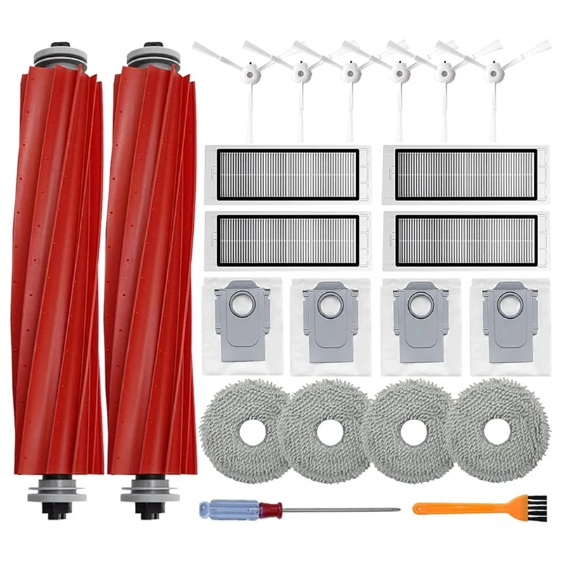 Cepillo lateral principal para aspiradora Roborock Q Revo Robtic, filtros Hepa, almohadillas para mopa, bolsas de polvo, accesorios de repuesto