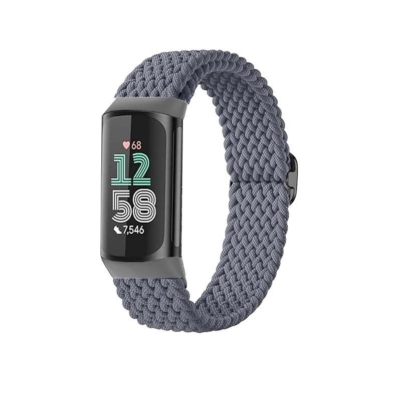 Stretchy Nylon Strap For Fitbit Charge 6 5 Elastic Woven Soft Sport Breathable Watch Band Loop Replacement For Fitbit Charge 5 6 - view 4