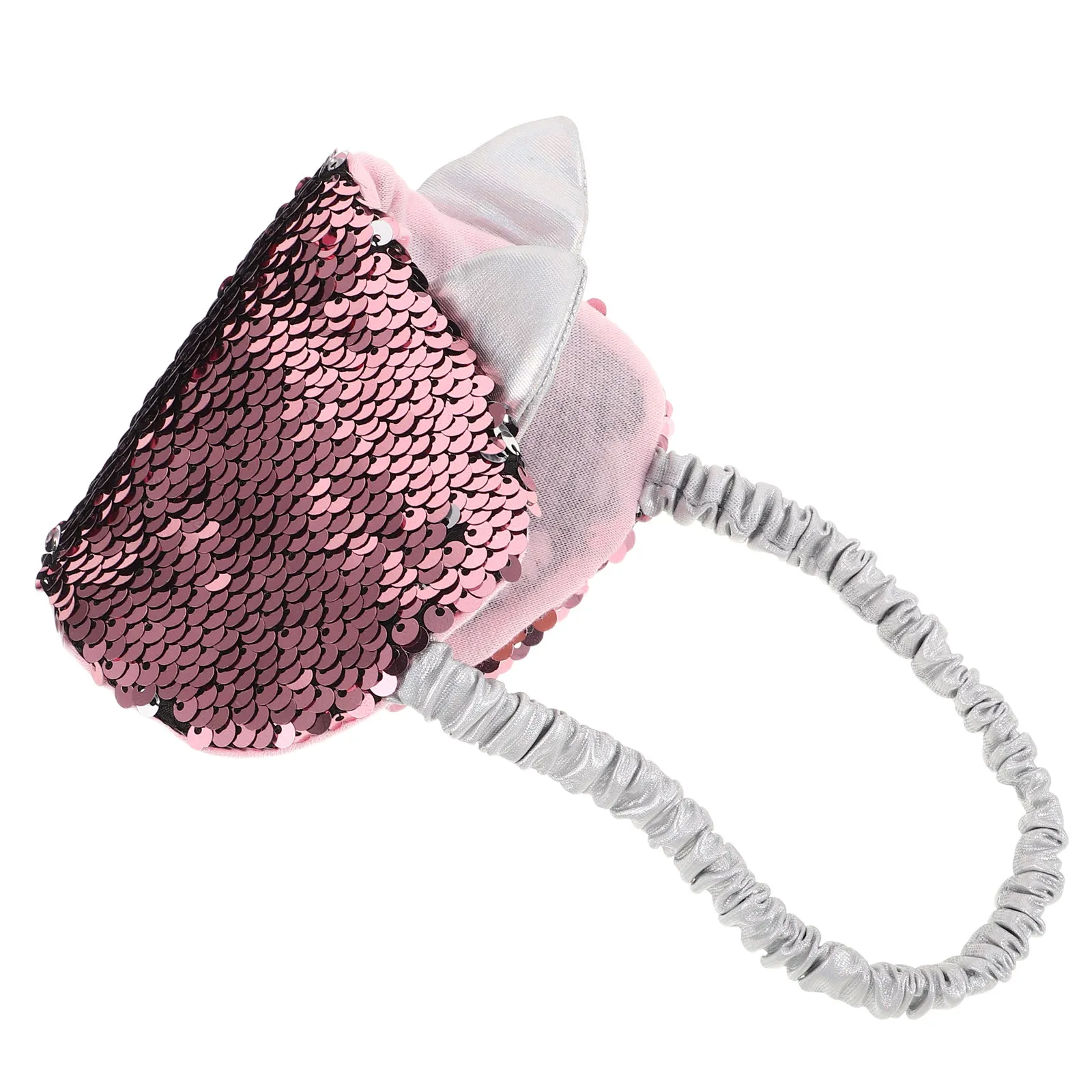 Glitter Sequin Reversible Sleep Mask Soft Skin Friendly Light Blocking Blindfold for Women Adjustable Elastic Strap