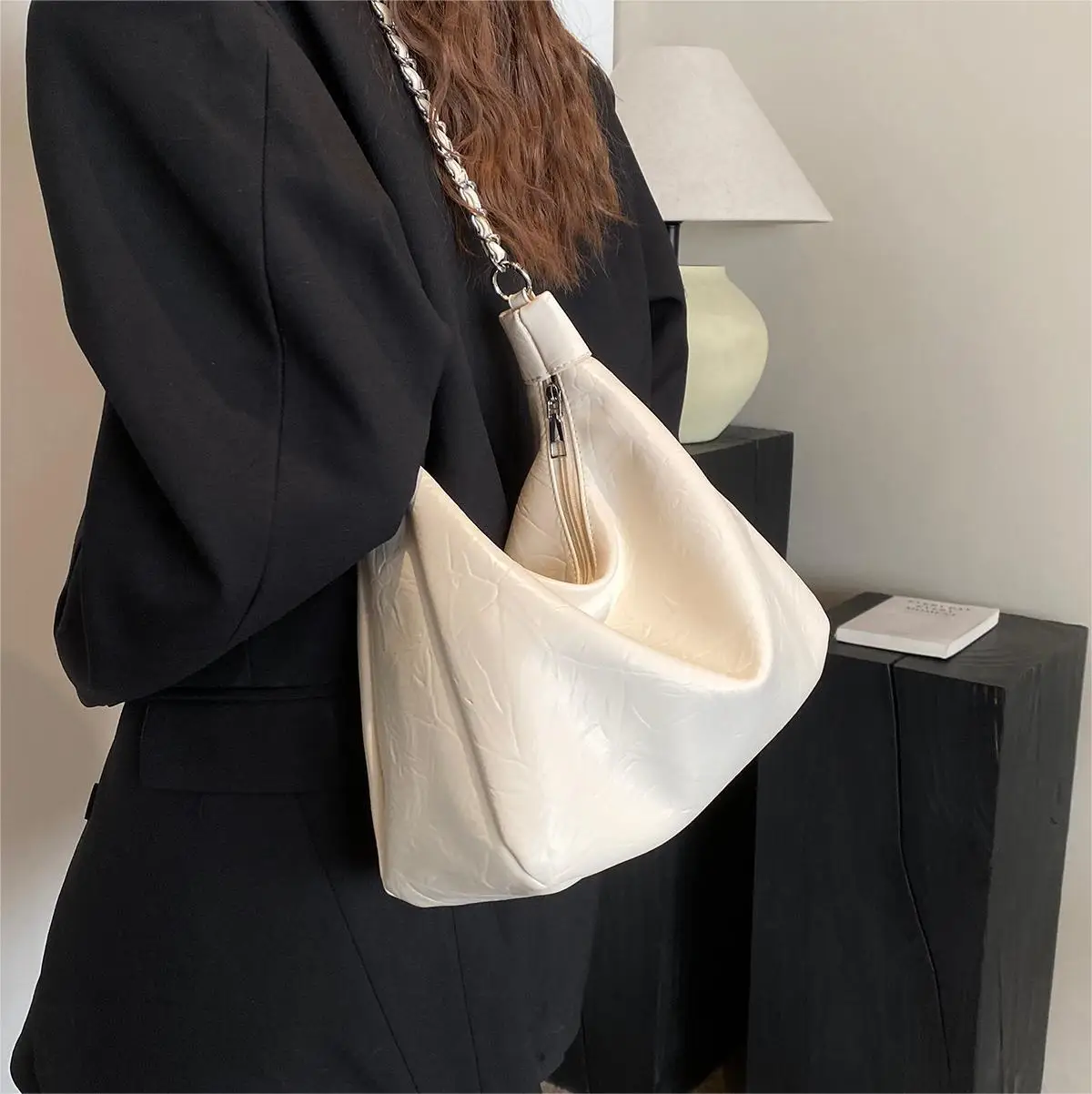 CGCBAG-Bolso de mano de lujo para mujer, bolsa de hombro Simple, de gran capacidad, de diseñador, a la moda, 2024