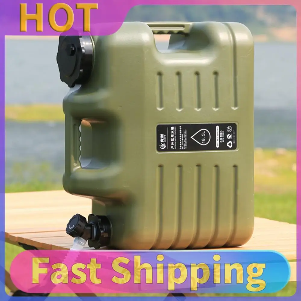 

Контейнер для воды 18,5 л со съемным краном, портативное ведро для кемпинга, хранение воды без протечек, для кемпинга, рыбалки, пикника, походов