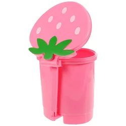 Desktop Trash Can Pink Garbage for Bedroom Creative Bin Home Office Bedside Wastebasket Animal Girl