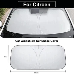 Cubierta de parasol para parabrisas de coche, accesorios antiuv para Citroen C1, C3, C4, Berlingo, c-zero, c-crosser, Lacoste