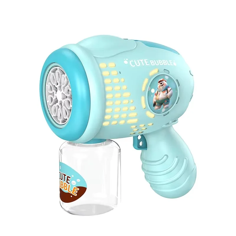 2026 Flying Horse Unicorn Electric Bubble Gun,Colorful Porous Automatic Soap Blower With Lights Summer Outdoor Party Games Toys