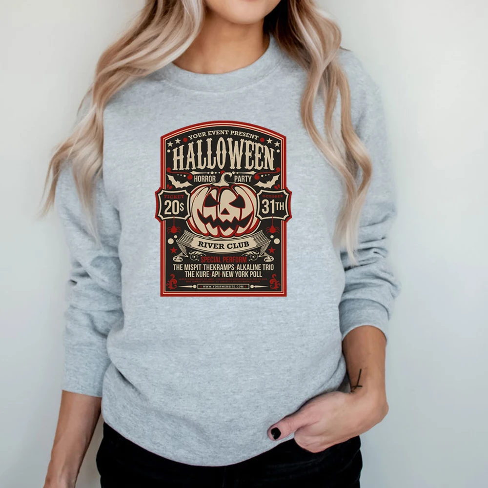 Halloweentown University Shirt Vintage Pumpkin Ghost Graphic Tee Halloween Horror Party Tees Movie Inspired Retro Halloween Tops