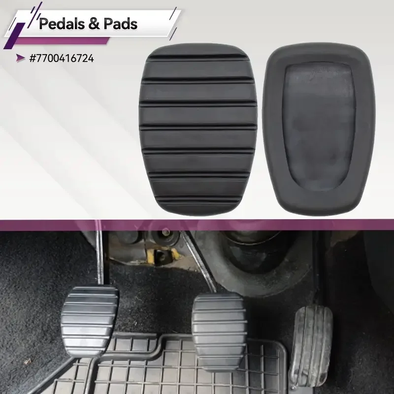 Capa para pedal de freio e embreagem de carro, 2 peças, para renault clio fluence kangoo megane master trafic scenic grand modus, acessório de carro