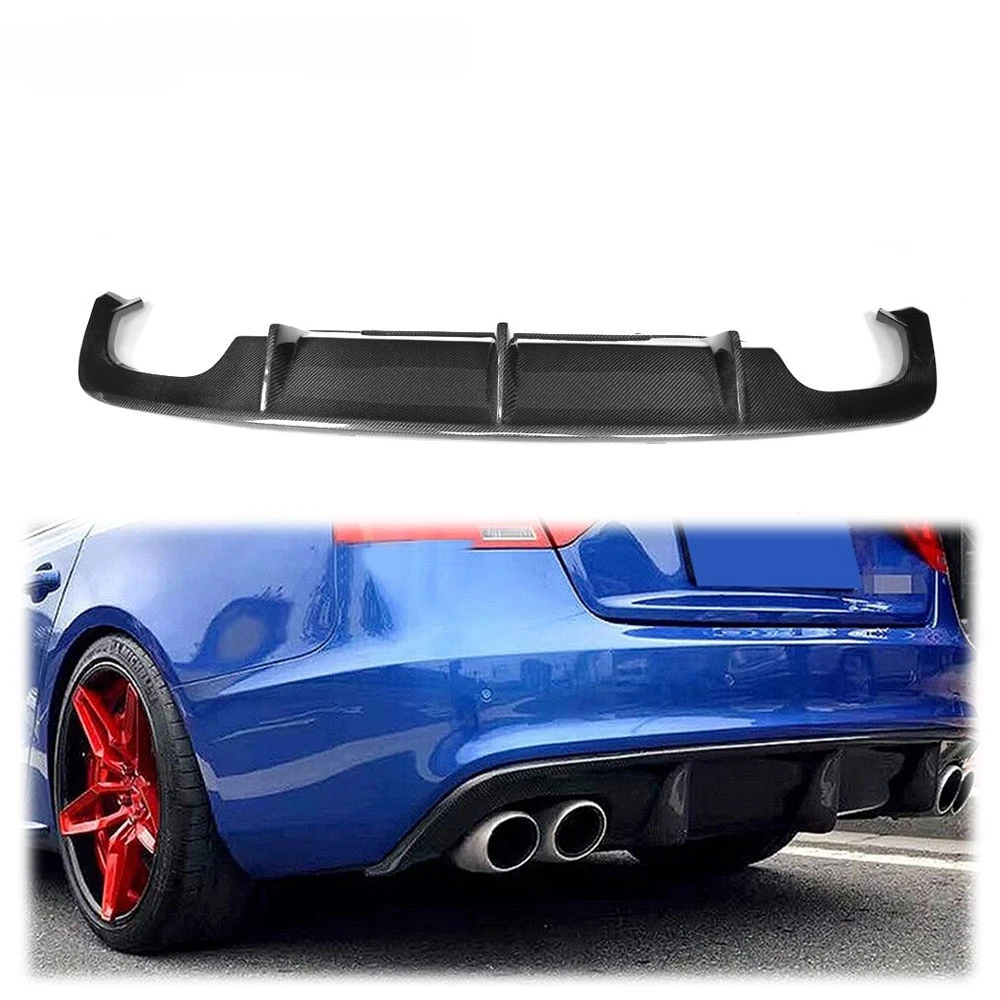 

Car Rear Bumper Diffuser Lip for A5 Sline S5 Convertible Coupe Facelift 2012 - 2016 Rear Diffuser Lip Spoiler Carbon Fiber