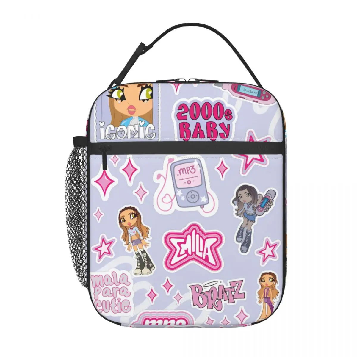 إميليا Mernes MP3 معزول حقيبة الغداء المحمولة حاوية الغداء حقيبة للحفاظ على البرودة حمل علب الاغذية الشاطئ في الهواء الطلق الرجال النساء