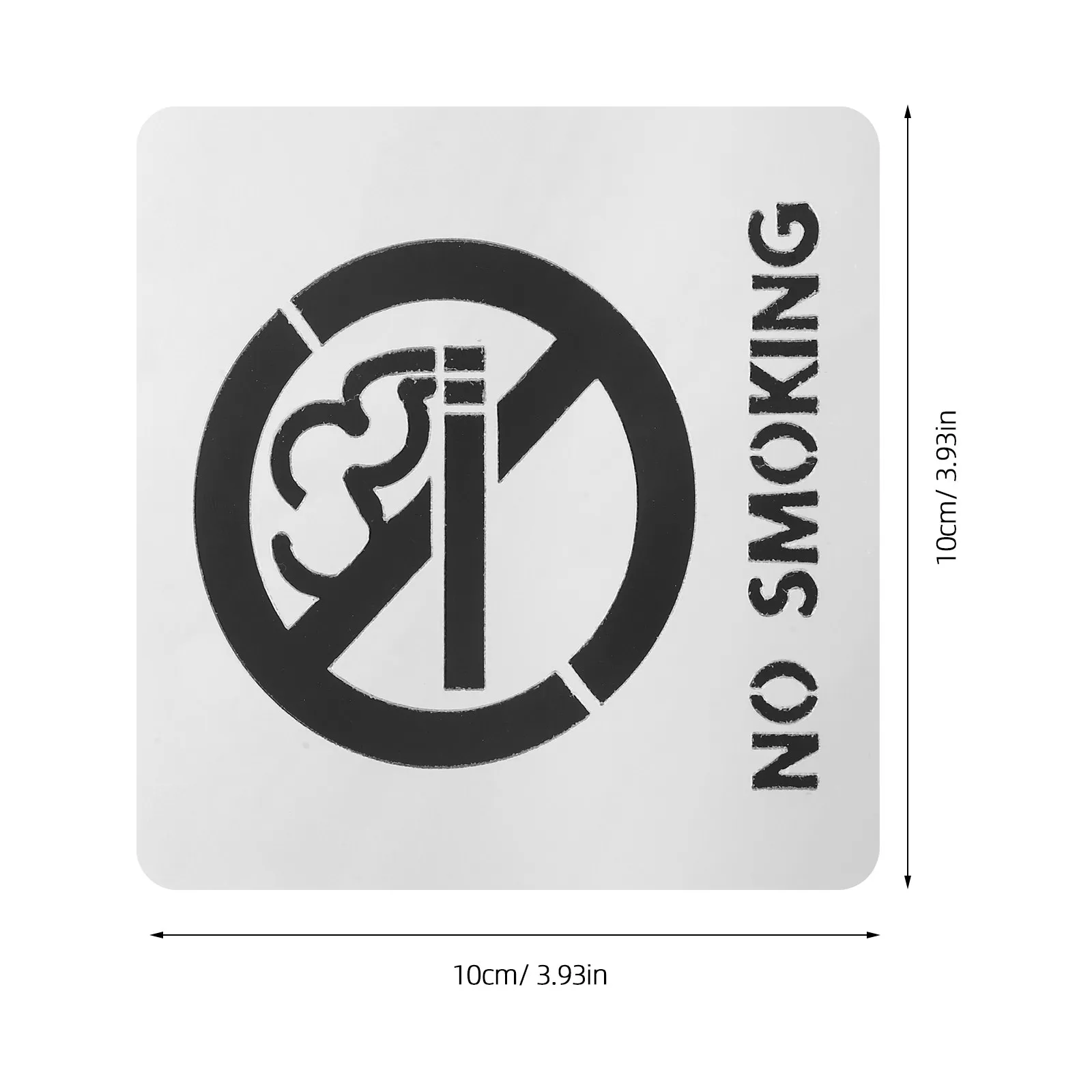 No Smoking Sign Self-Adhesive Waterproof Acrylic Label for Business Offices Conference Rooms Public Areas Smoking Restrictions