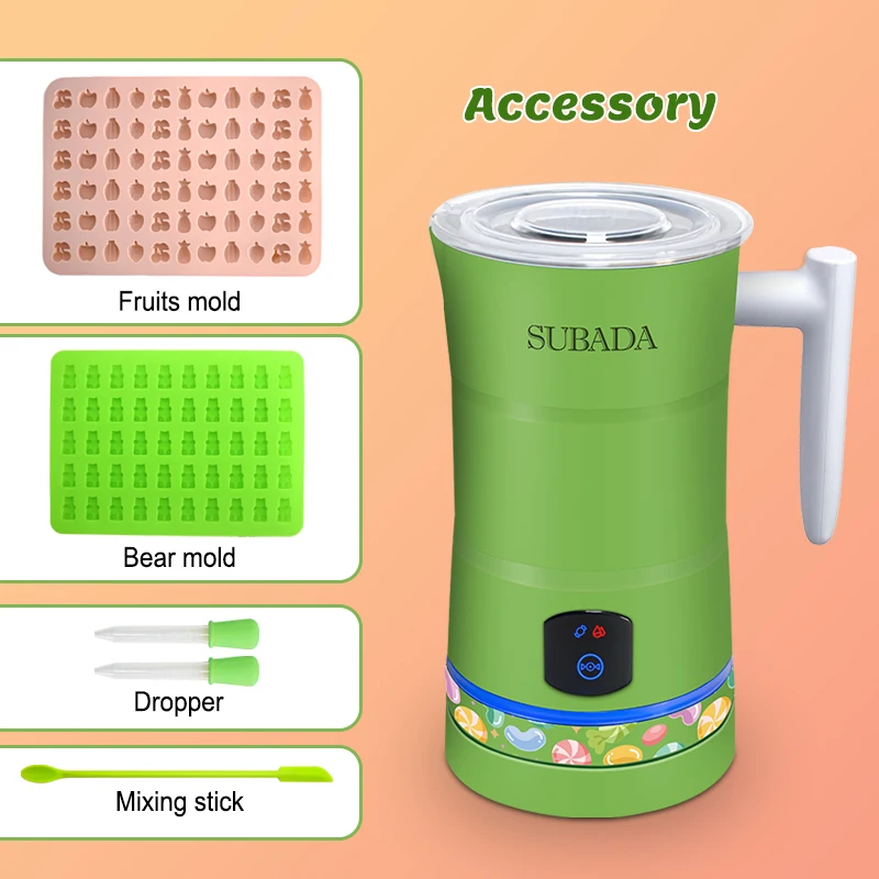 Non-Toxic Gummy Candy Maker Easy to Clean Candy Making Kit Family Fun Kitchen Gadget Infused Edible DIY Gummy Machine