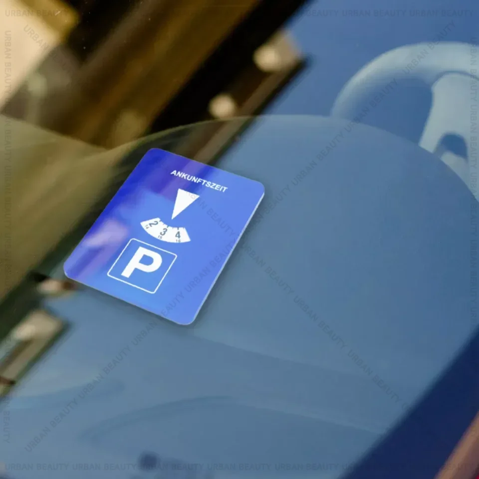Digitaler Auto-Parkscheiben-Timer, Tragbare Kunststoff-Parkuhr mit Ankunftzeitanzeige für einfaches Parkmanagement – Detail 3