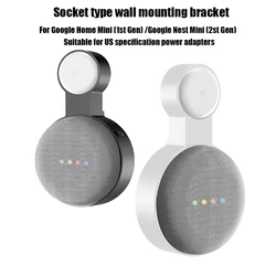 For US Plug Socket wall mount bracket suitable For Google Home Mini (1st Gen)/Nest Mini(2nd Gen)audio wall mount storage bracket