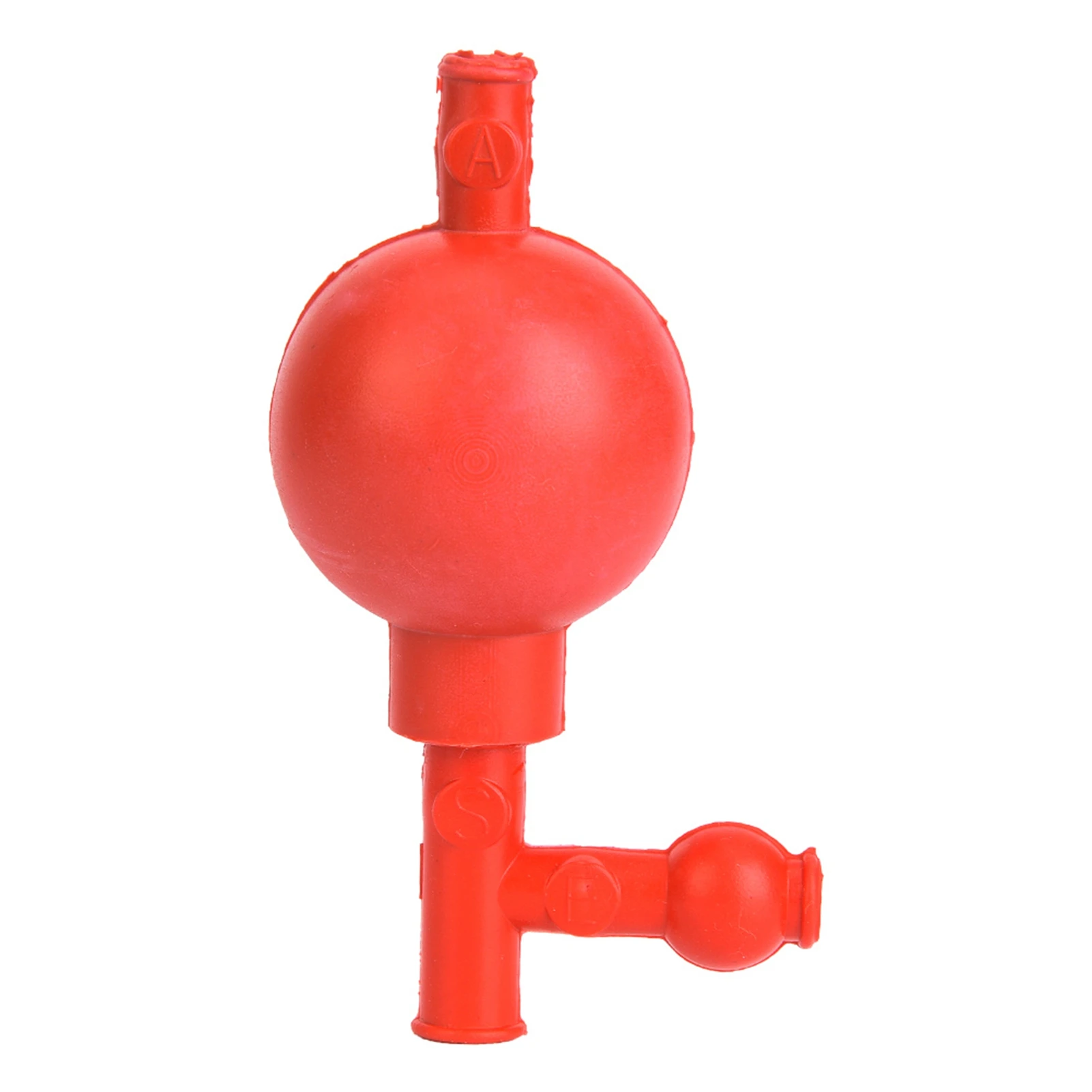 Lab Rubber Suction Bulb Safe Quantitative Pipette Ball Quantitative Suction Bulb With 3 Opening Red Pipette Filler