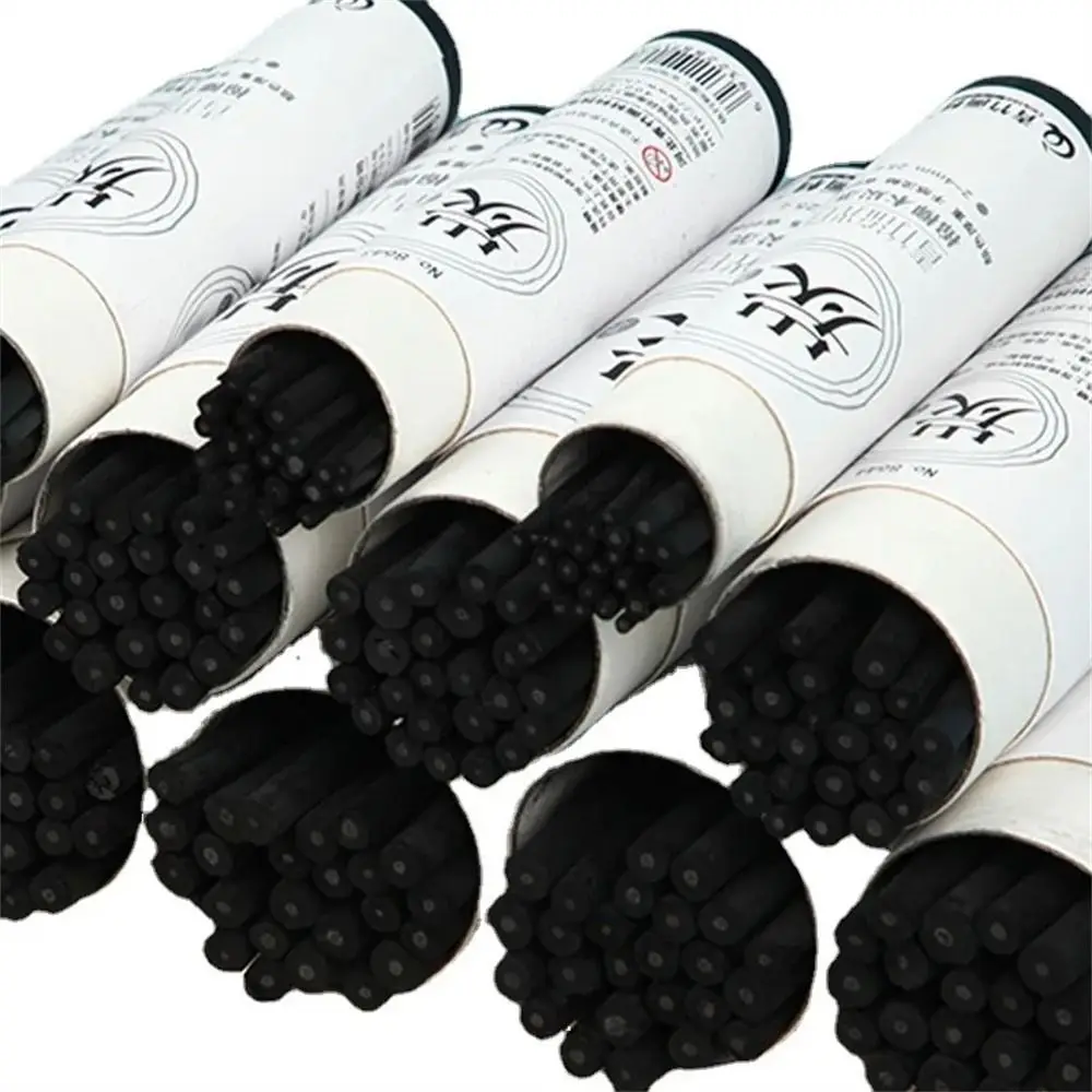 Black Color Charcoal Sticks Willow Charcoal Strong Color Charcoal Bars Professional Comfortable Feel Drawing Charcoal Pencils