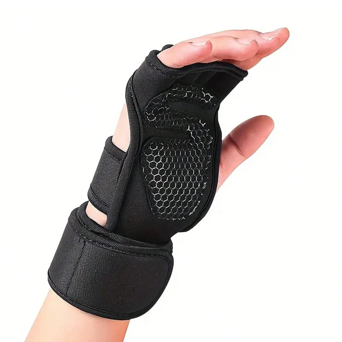 Gewichtheber-Trainingshandschuhe mit Handgelenkschutz für Männer und Frauen, Fitness, Cross-Training, Powerlifting, Handflächenschutz – Detail 2