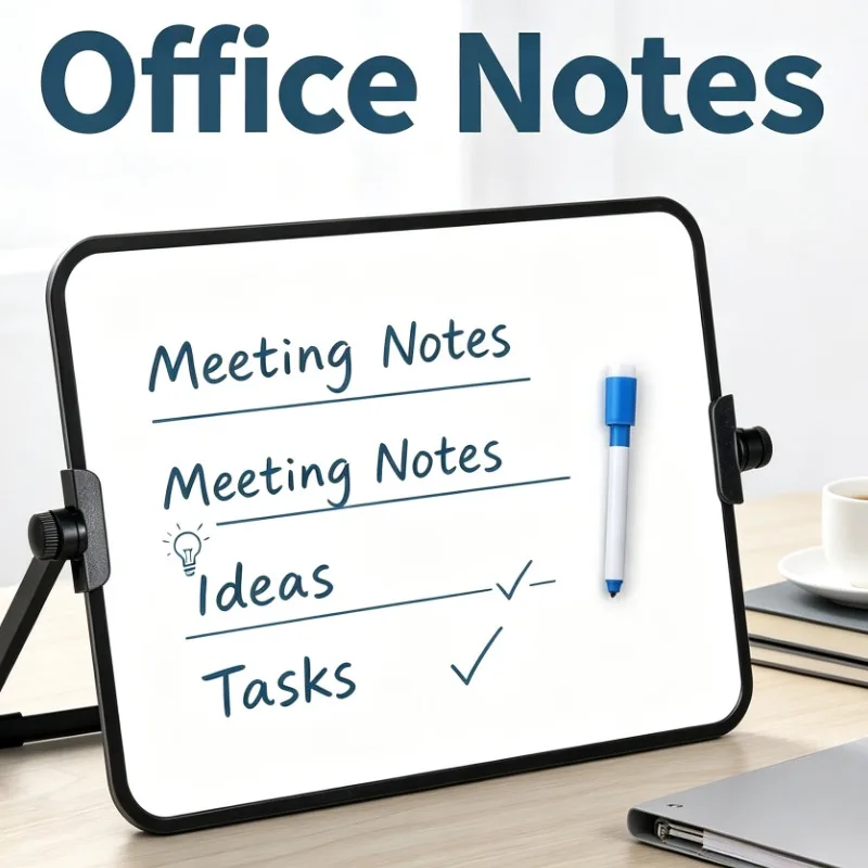 Desktop Magnetic Whiteboard Portable Stand Up Memo Board For Office Home School Note Writing Display Organizer