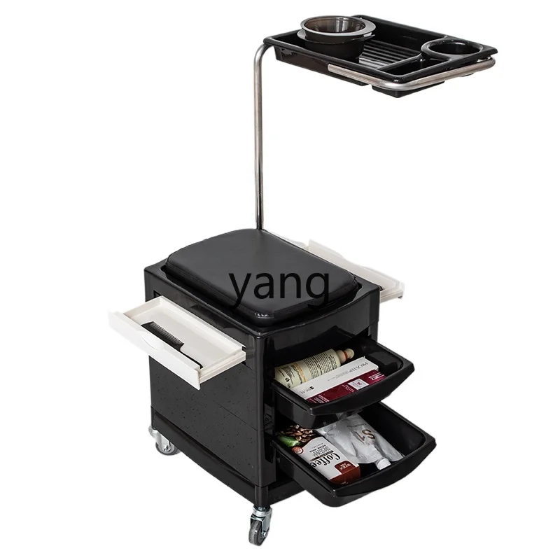 

Yjq hair salon tool cabinet hair salon special stainless steel storage locker hair cutting tool cart