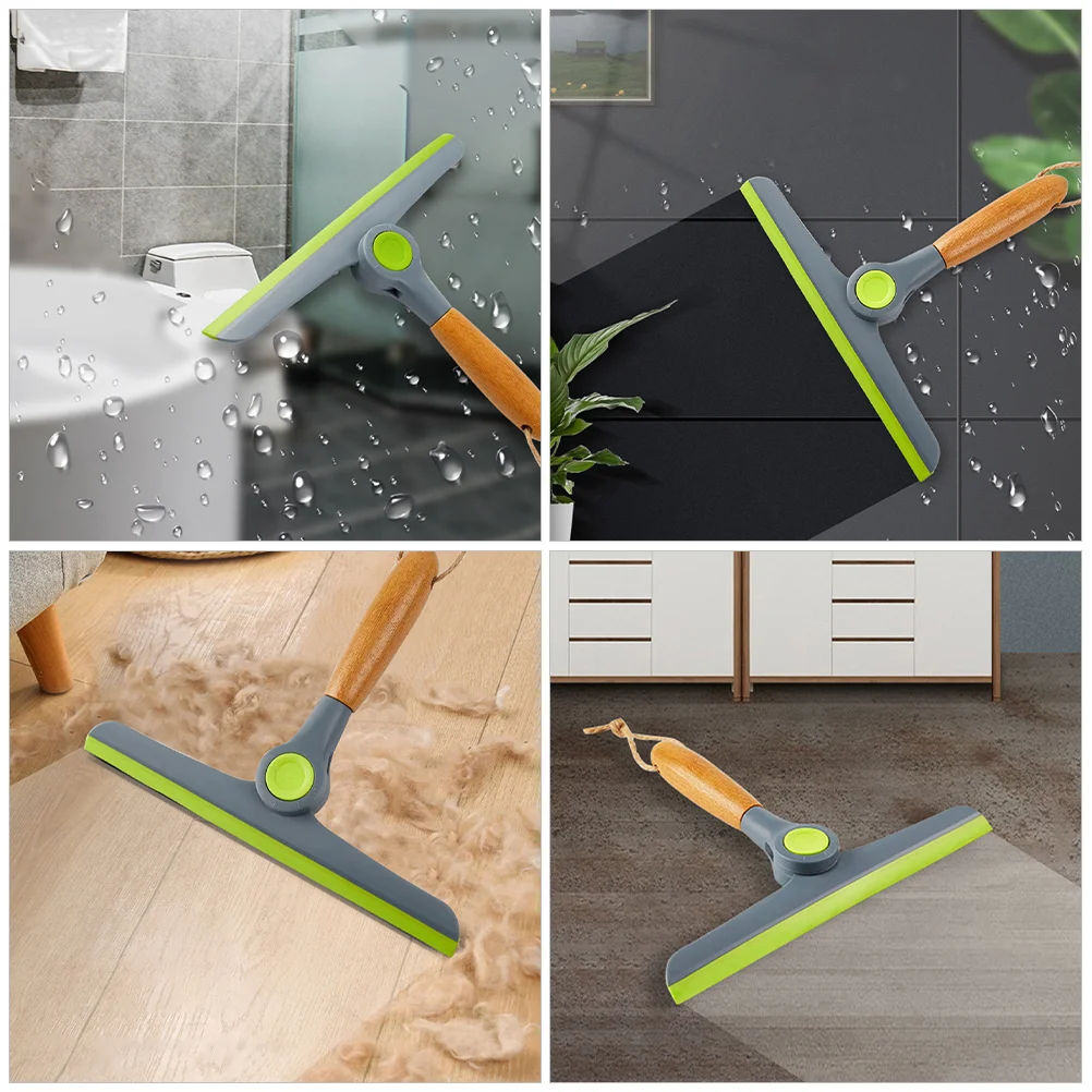 Wooden Handle Wiper Multi-functional Squeegee Car Shower For Tile Multifunction Scraper Windshield